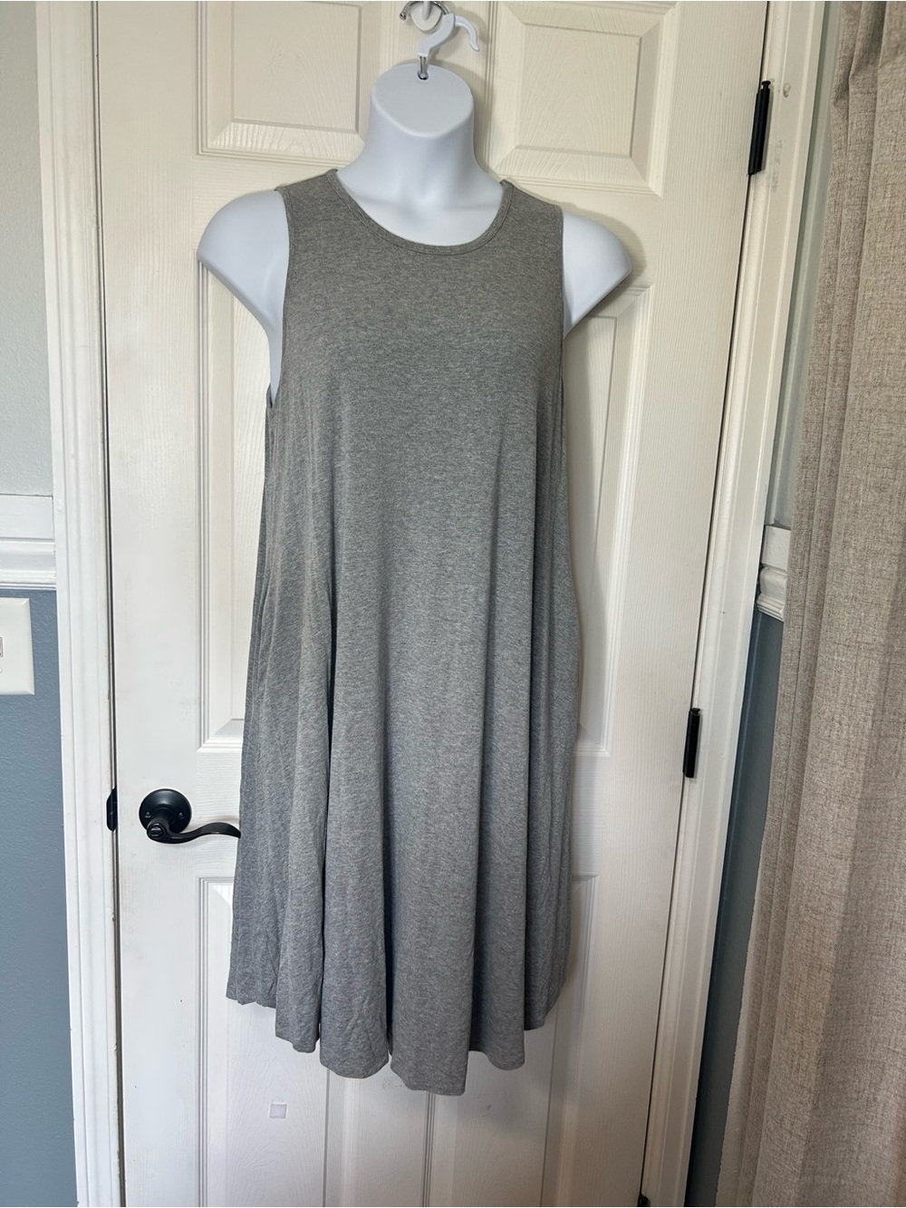 Lane Bryant Gray Swing Tank Dress Size 14/16 with Pockets